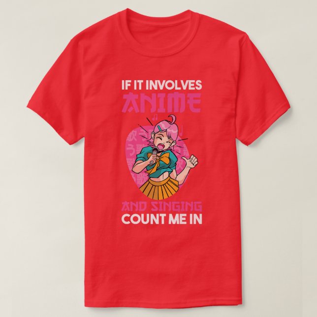 T-shirt Chanter et Anime  (Design devant)
