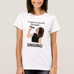 T-shirt Chanter Je Me Suis Express En Chantant