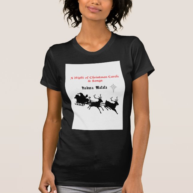 T-shirt Chanter le long de Noël - Carols & Festive Joy (Devant)