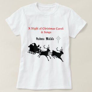 T-shirt Chanter le long de Noël - Carols & Festive Joy