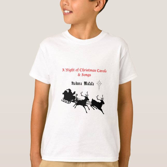 T-shirt Chanter le long de Noël - Carols & Festive Joy (Devant)