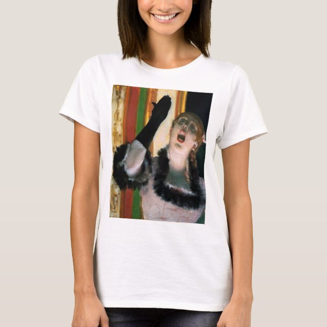 T-shirt Chanteur avec un Glove, Edgar Degas (Devant)