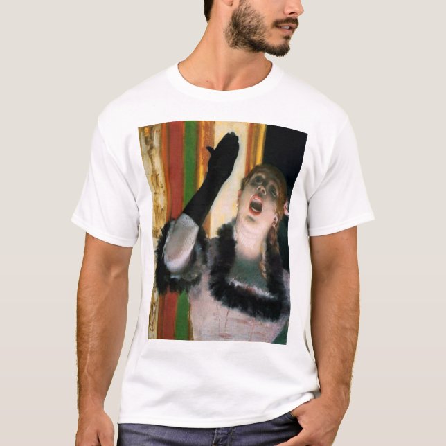 T-shirt Chanteur avec un Glove, Edgar Degas (Devant)