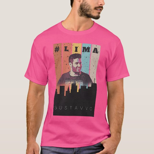T-shirt Chanteur brésilien Lima Pop (Devant)