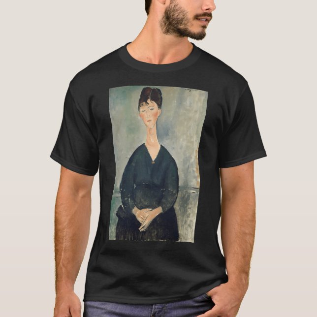 T-shirt Chanteur De Café Par Amedeo Modigliani (Devant)