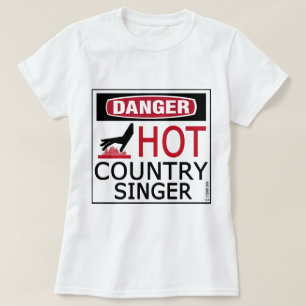 T-shirt Chanteur de country chaud