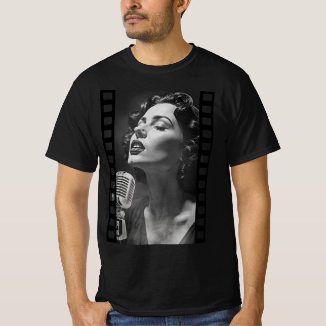T-shirt Chanteur de jazz (Devant)