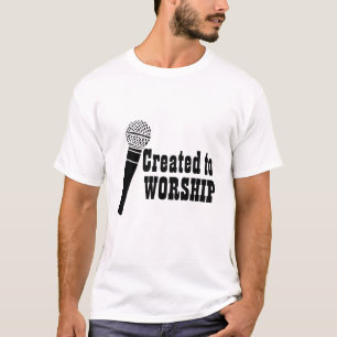 T-shirt Chanteur de l'équipe de culte créé pour le culte
