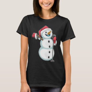 T-shirt Chanteur de Noël Snowman