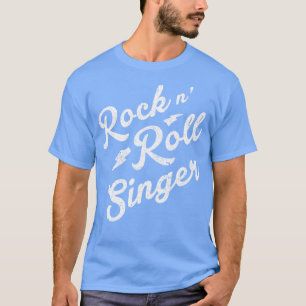 T-shirt Chanteur de rock et de roll