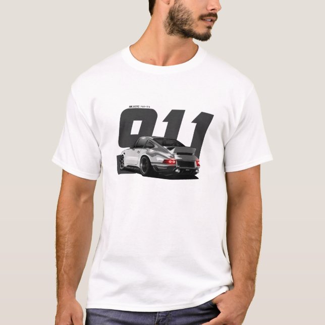 T-shirt Chanteur de voiture de sport allemande classique r (Devant)