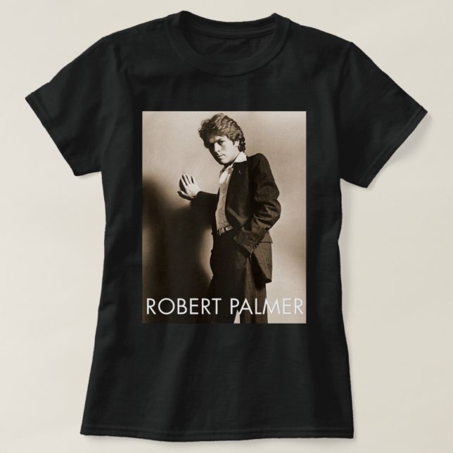 T-shirt Chanteur des années 80 chanteur compositeur chante (Design devant)