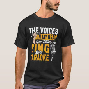 T-shirt Chanteur Karaoké 80s Rétro Vintage Les Voix Dans M
