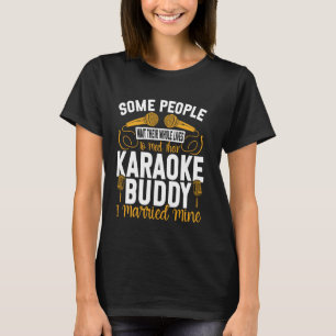 T-shirt Chanteur Karaoké Mari Femme Mariage Mariage 80s R