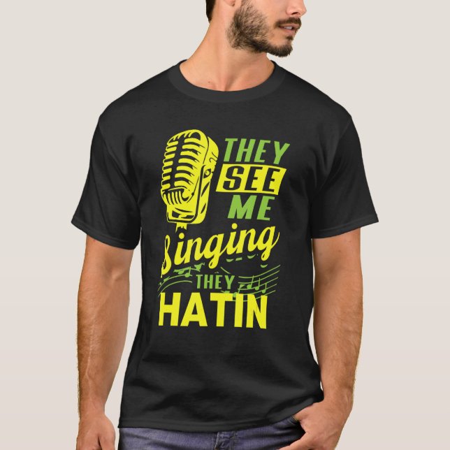 T-shirt Chanteur musical de Broadway (Devant)