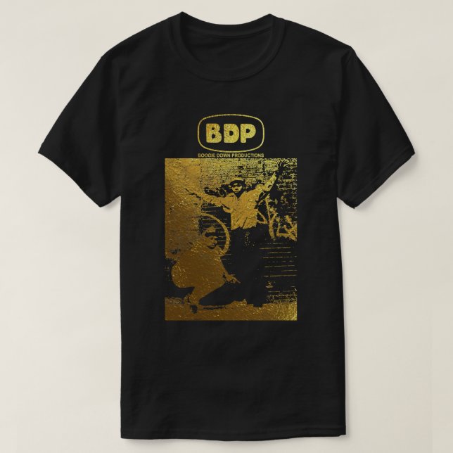 T-shirt Chanteur musicien B.D.P.1 or (Design devant)