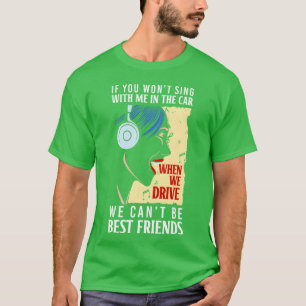 T-shirt Chanteur Voix Note Musicale École de Musique amis