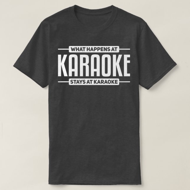 T-shirt Chanteurs de karaoké (Design devant)