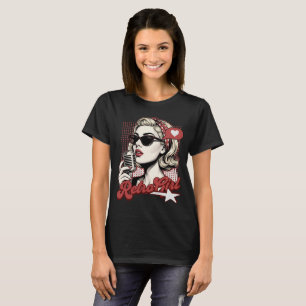 T-shirt Chanteuse Pop Art Rétro Fille