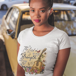 T-shirt Chantez au dieu graphique féminin