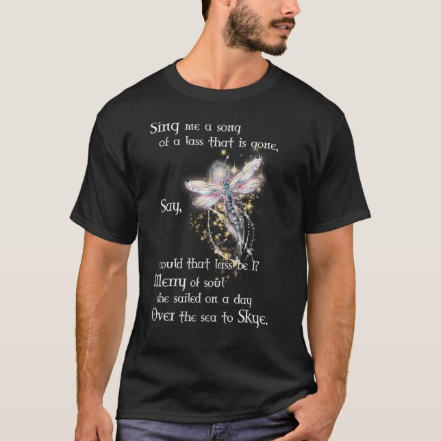 T-shirt Chantez-Moi Une Dragonfly Outlanders Chante Avec D (Devant)