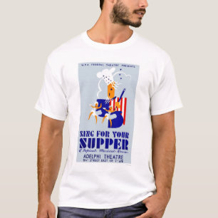 T-shirt Chantez pour le musical de dîner WPA 1939