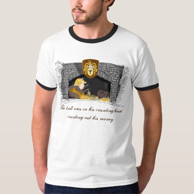 T-shirt Chantez une chanson de pièce de six pence (Devant)