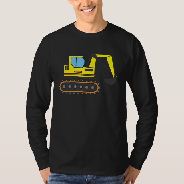 T-shirt Chantier de construction - les pelleteuses aiment  (Devant)