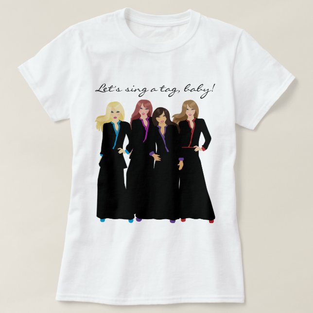 T-shirt Chantons un bébé en queue de palet (Design devant)