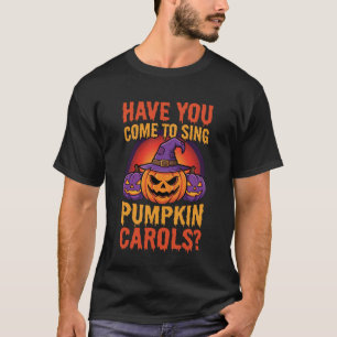 T-shirt Chants de citrouille d'Halloween Chapeau de sorciè