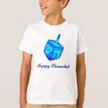 T-shirt Chanukah heureux Dreidel<br><div class="desc">Célébrez Chanukah avec ce grand dreidel et une salutation heureuse de Chanukah.</div>