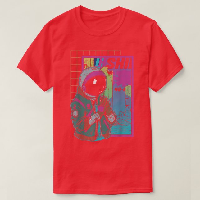T-shirt Chaos astronaute Punk Spaceman  (Design devant)