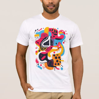 T-shirt Chaos Coloré