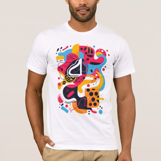 T-shirt Chaos Coloré (Devant)