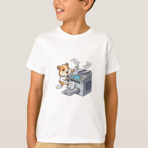 T-shirt Chaos de hamster de bureau Imprimante Enfants