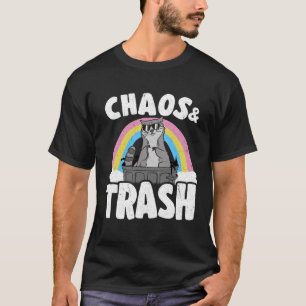 T-shirt Chaos et ordures Panda Rainbow Raccoon