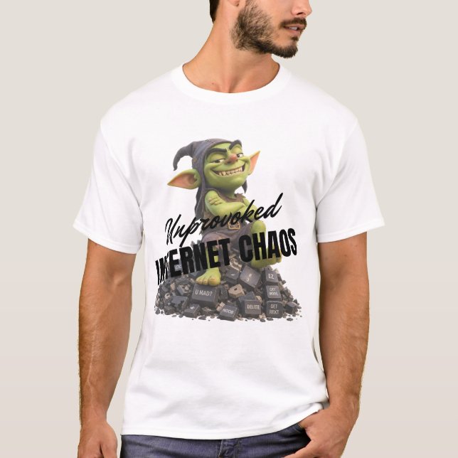T-shirt Chaos Internet non provoqué (Devant)