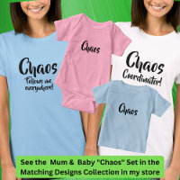 Chaos Me Suit Partout Mère Enfant Correspondant