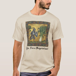 T-shirt Chaos médiéval : La chèvre attaque le poireau
