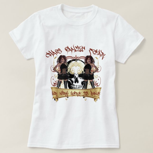 T-shirt Chaos Panique Peur Que Mon Travail Soit Fait (Design devant)