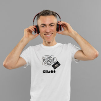 T-shirt "Chaos" Retro Audio cassette Vintage