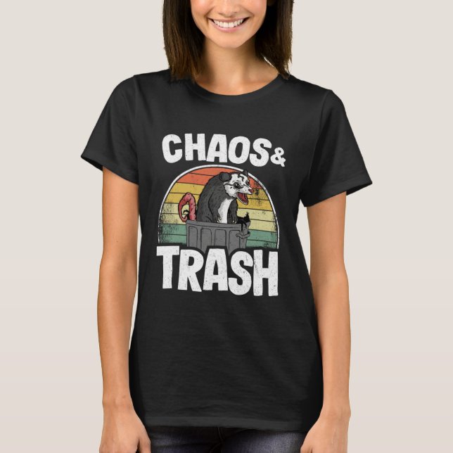 T-shirt Chaos & Trash Opossum  Possum (Devant)