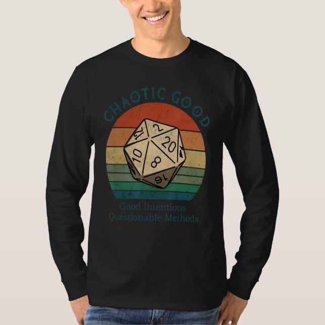 T-shirt Chaotique bonnes intentions Méthodes douteuses (Devant)
