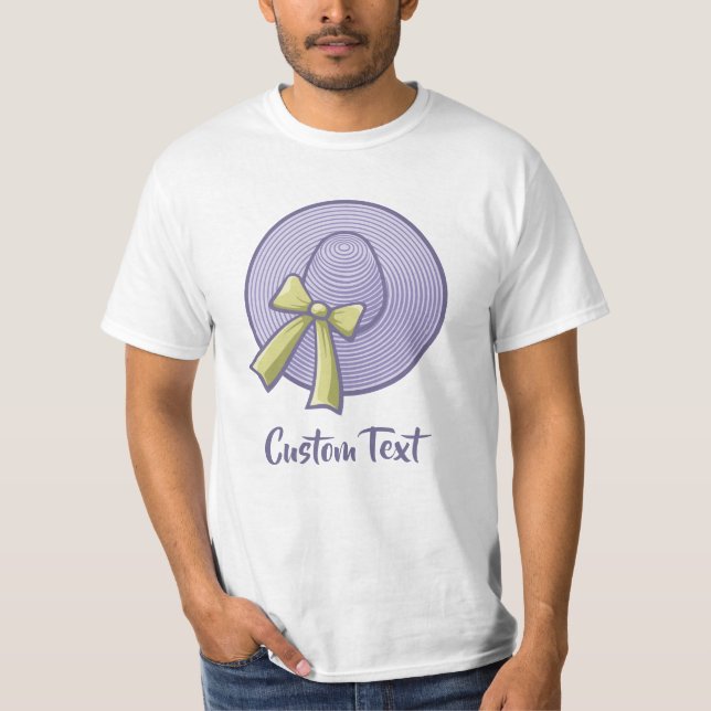 T-shirt Chapeau à large bord lilas (Devant)