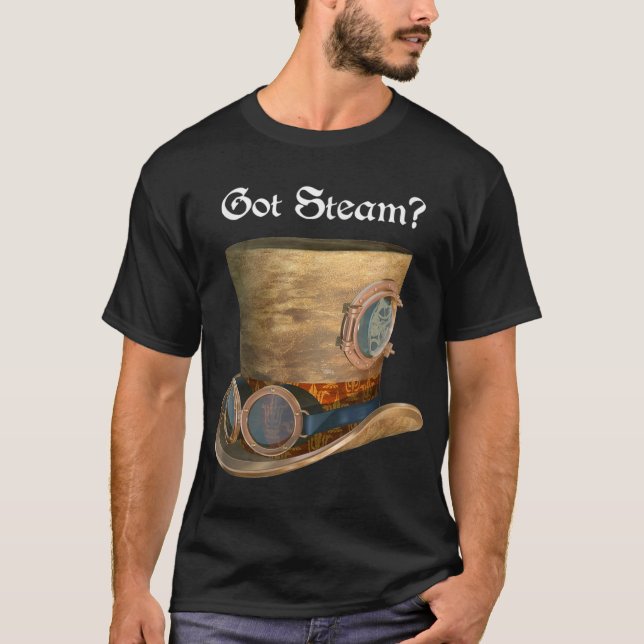T-shirt Chapeau à vapeur Top Goggings Cosplay Sci Fi Steam (Devant)