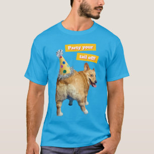T-shirt Chapeau d'anniversaire Corgi Butt