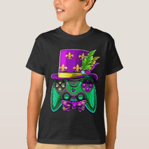 T-shirt Chapeau de bouffon de manette de jeu vidéo Mardi G