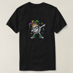 T-shirt Chapeau de bouffon de Mardi Gras de balle de golf