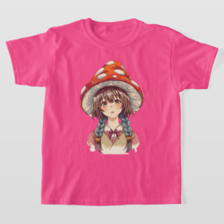 T-shirt Chapeau de champignon fantaisiste design nature fa