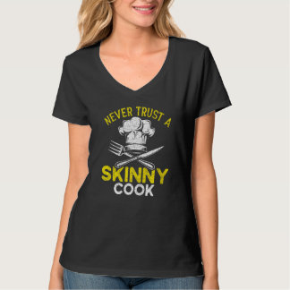 T-shirt Chapeau de Chef Cuisinier Mince Cuisine Culinaire